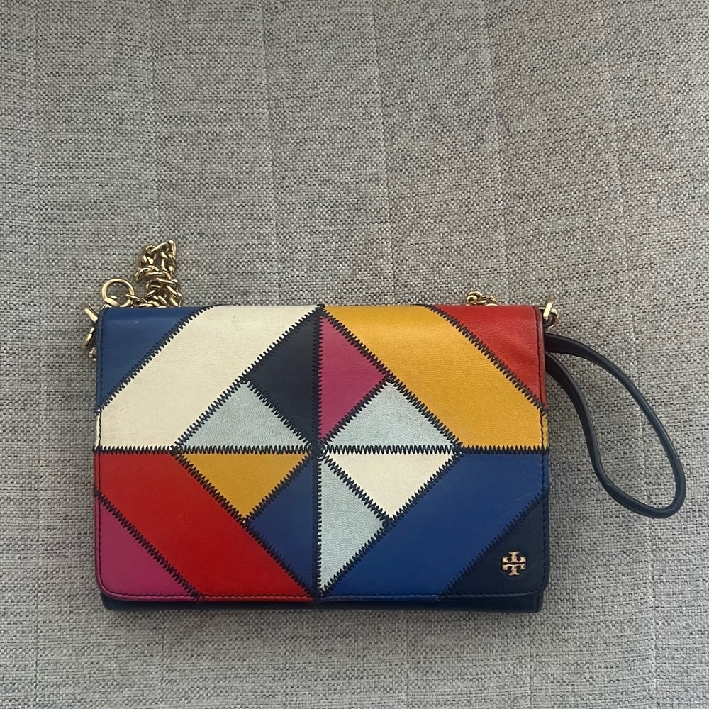 Tory Burch Colorful Geometric Pattern Women Bag